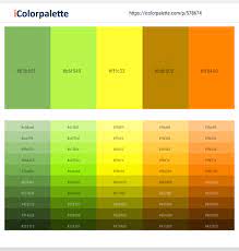 color schemes with green yellow color