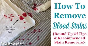 how to remove blood stains round up of