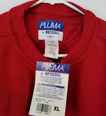 Pluma Russell Athletic Mens Red Heavy Sweatshirt Size Xl Nwt