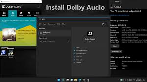 install dolby audio in windows 11 pc