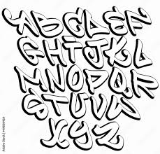 graffiti font alphabet letters hip hop