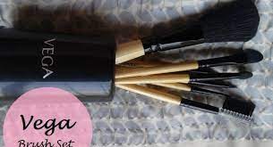 vega makeup brush set of 7 brushes