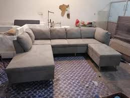 8 seater leatherette u shephed sofa set