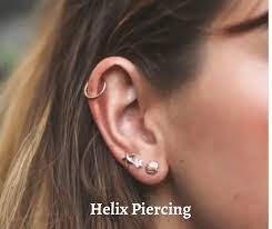 helix piercing types pain side