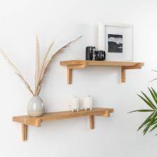 Shelves Oak Minimalist Ledge Shelf