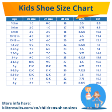 kids shoe size chart children s shoe