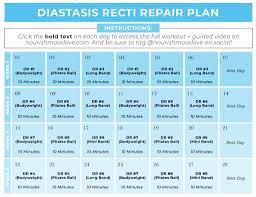28 day diastasis recti program free