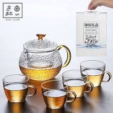 glass tea set gift box kung fu tea set