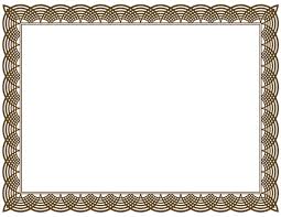 Free Certificate Borders Clipart