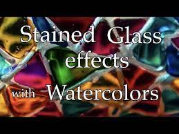 Stained Glass Effect With Watercolor