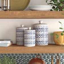 Your counter tops never loooked better! Porcelain Kitchen Canisters Jars You Ll Love In 2021 Wayfair