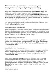 calam eacute o dorothy parker essay papers captivating ideas for writing dorothy parker essay papers captivating ideas for writing