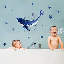 Superdant Blue Whale Wall Stickers