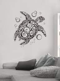 Sea Turtle Print Wall Sticker Shein