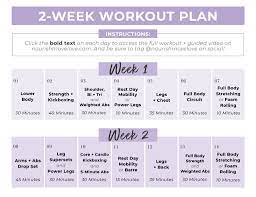 free full body workout plan pdf 2 week