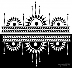 Ancient Indian Border Design Concept Of