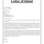 Letter Of Intent For A Job         Free Word  PDF Documents Download    