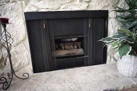 Paint A Dated Rock Fireplace