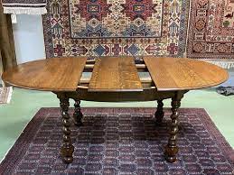 English Oak Dining Table With Erfly