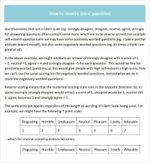8 Likert Scale Templates Word Excel Pdf Formats