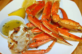 perfectly baked crab legs with y
