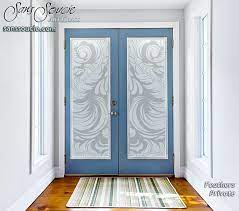 frosted glass door glass design