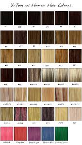 Hair Extensions Color Chart Classic Old Hollywood