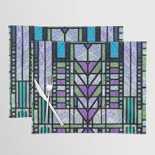Art Deco Stained Glass Design Placemat