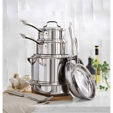 cuisinart tri ply 10 piece stainless