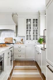 Light Gray Kitchen Cabinetry With Glass
