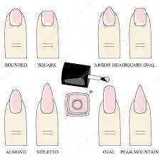 nails manicure stock vector