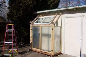 Greenhouse From Recycled Shower Doors