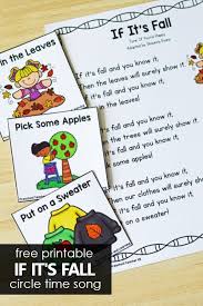 Ring a ring o' roses adapted by jolanda garcia, kidssoup, inc. If It S Fall Preschool Circle Time Song Fantastic Fun Learning