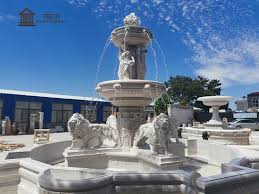 Garden Decorative Marble Lion Fountain
