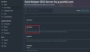 core keeper all server settings and