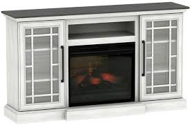 60 White Coolglow Media Electric Fireplace