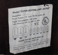 Vintage 1963 Fender Super Reverb Blackface Guitar Amplifier