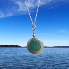 sea gl on coin pearl necklace lisa