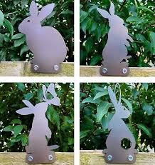 Rabbit Bunny Bunnies Steel Garden Fence
