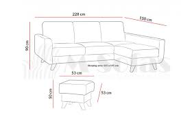 aramis corner sofa bed fabric corner