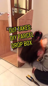 We provide fixtures for easy & hassle free outside wall or floor mounting of parcel dropbox. Out Takes Of My Diy Parcel Drop Box As Requested Newtodiy Learndiy Homediyer Diyprojectsideas Diywoodprojects Diywood Diyersoftiktok Diylife Diying