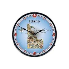 Idaho Backlit Wall Clock Yahoo