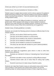 calam eacute o solution essay tips and guidelines for students to write solution essay tips and guidelines for students to write