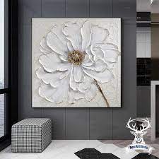 Home Décor 3d Flower Canvas Wall Art