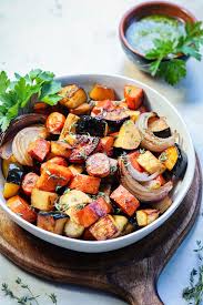 easy oven roasted root vegetables with