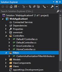 authorization filter in asp net core