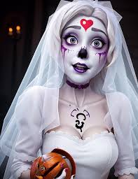 photo halloween woman zombie character