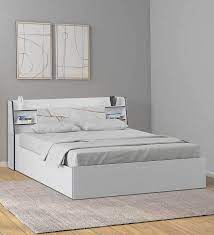 Marbito King Size Bed In White