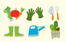 Vegetable Gardening Vector Art Icons