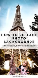 replace backgrounds of photos tutorial